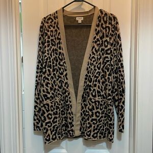 Leopard Jcrew Cardigan